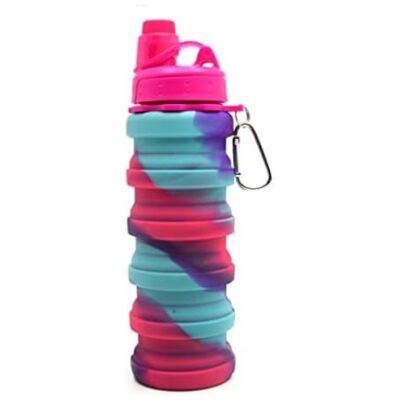 زجاجة مياه قابلة للطي من السيليكون 500 مل