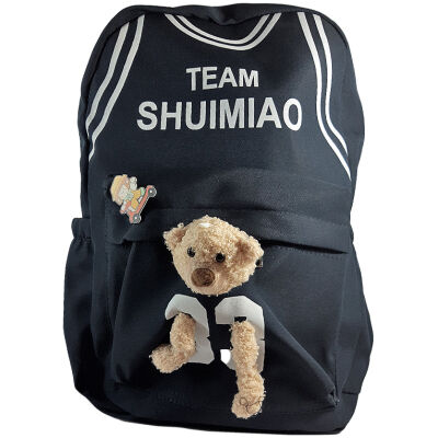 شنطه ظهر حريمي و بناتى وتر بروف بيري TEAM كحلى