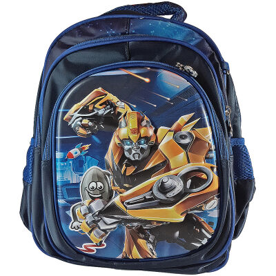 شنطة ظهر مدرسية MOMOLLY ثلاثية الابعاد مقاس 14 بوصة مع 2 قطعة مقلمة و لانش باج رسمة Transformers